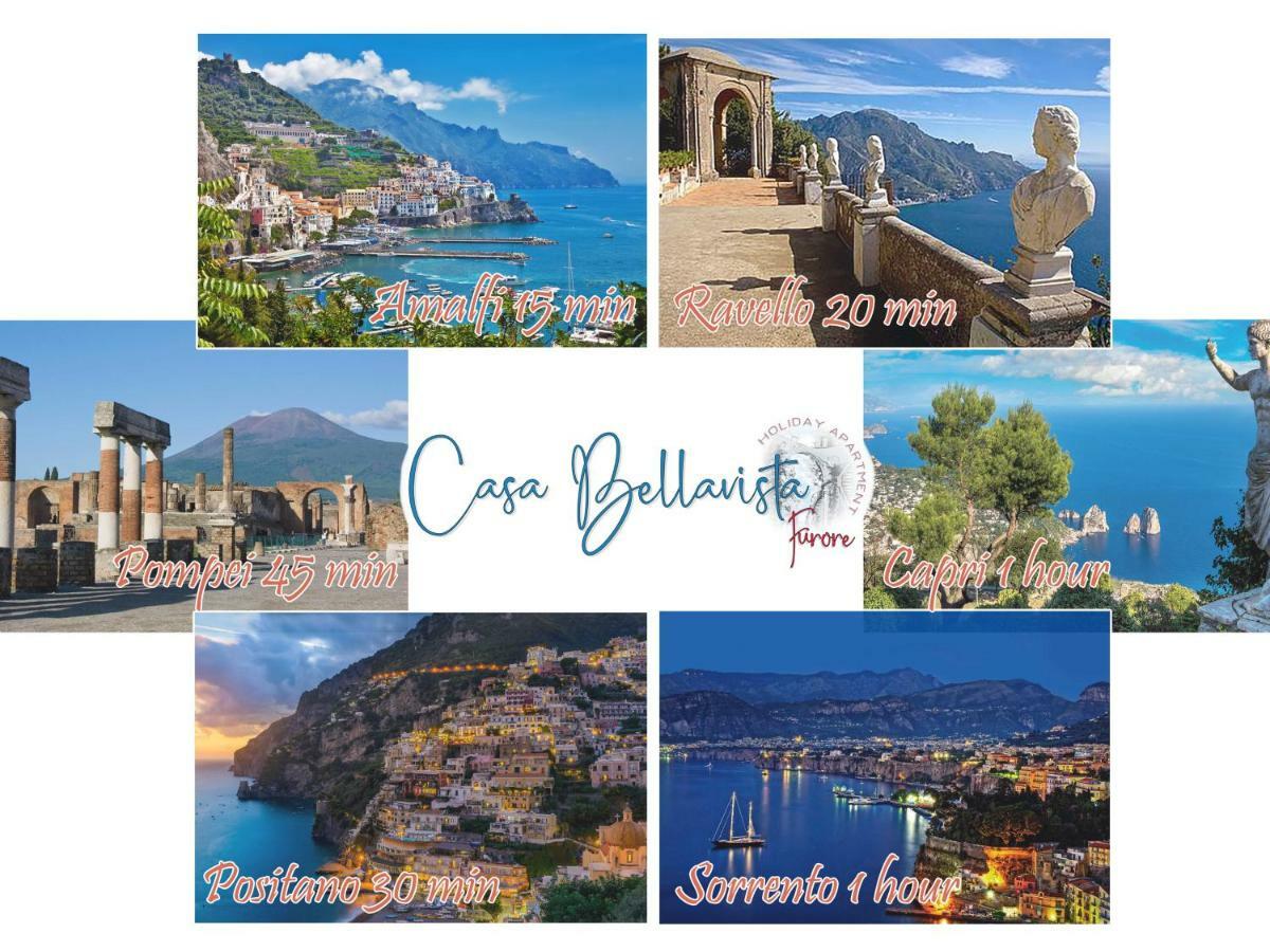 Casa Bellavista Villa Furore Buitenkant foto